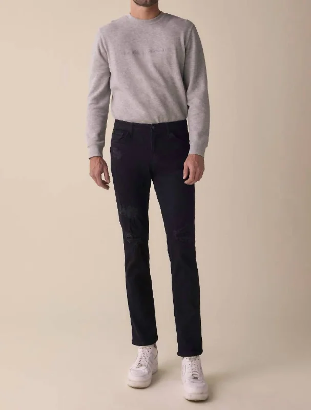 Street Fashion Functional Pants Bryson Slim Jean In Black