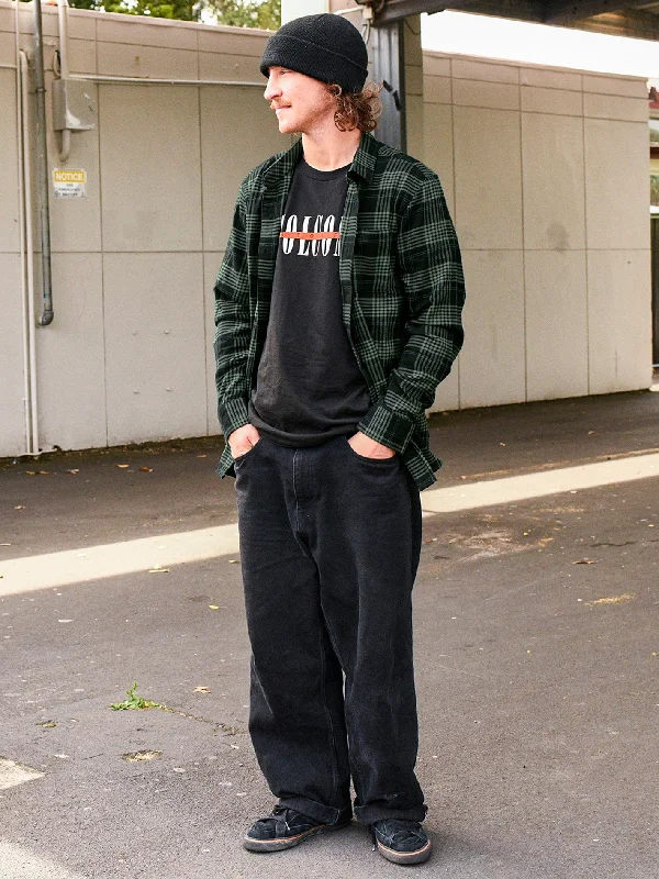 Stylish Looks Street Styles Caden Plaid Flannel - Black