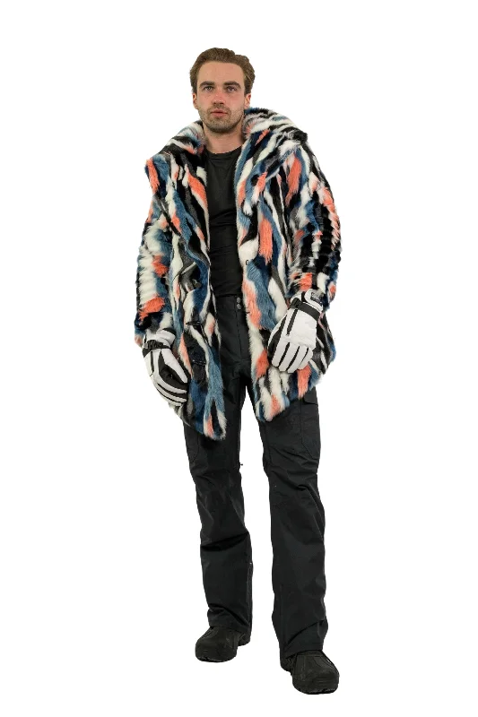 Classic Wear Relaxed Footwear Men's Duke Coat in "Funky Zebra"