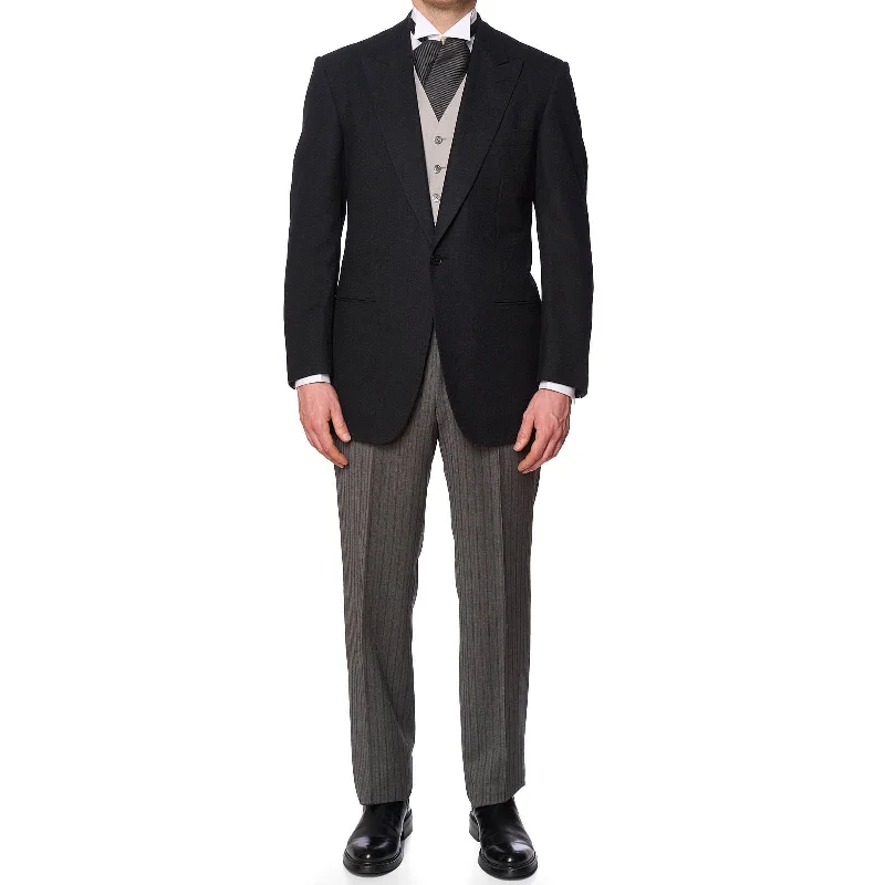 Premium Fit Urban Sweaters D'AVENZA Roma Dark Gray Flannel Wool 3 Piece Morning Suit Wedding EU 50 NEW US 40 Premium Fit Urban Sweaters D'AVENZA Roma Dark Gray Flannel Wool 3 Piece Morning Suit Wedding EU 50 NEW US 40