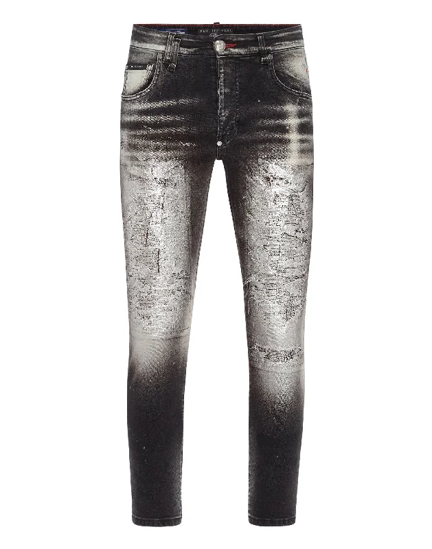 All-Purpose Wear Warm Pants Denim Trousers Skinny Fit