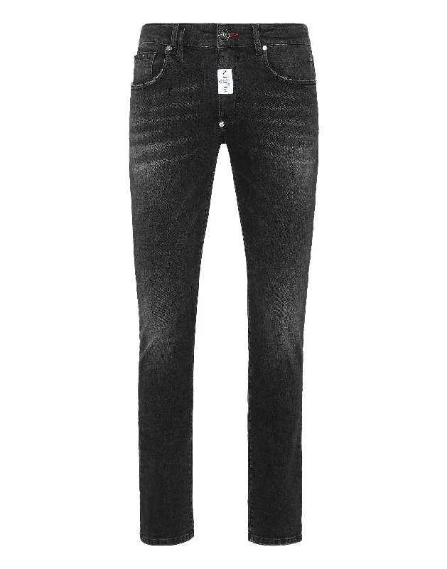 Modern Casuals Casual Styles Denim Trousers Super Fit