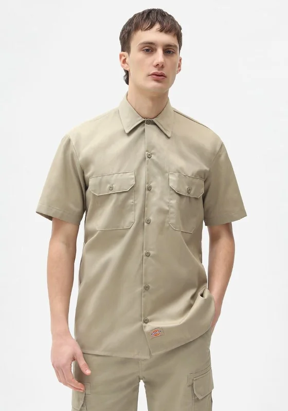 Dickies Short Sleeve Work Shirt, Khaki