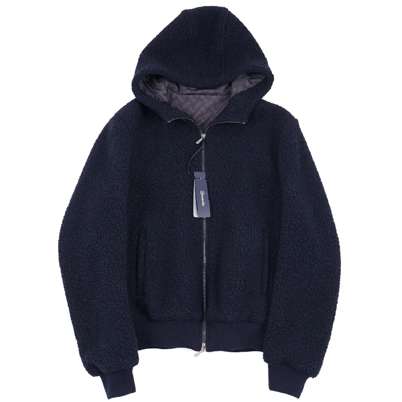 Functional Tops Trendy Pants Drumohr Boucle Wool Short Parka