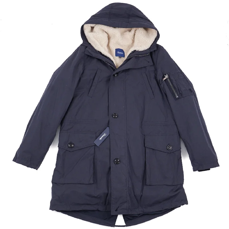 Premium Fit Classic Shorts Drumohr Hooded Parka with Shearling Lining