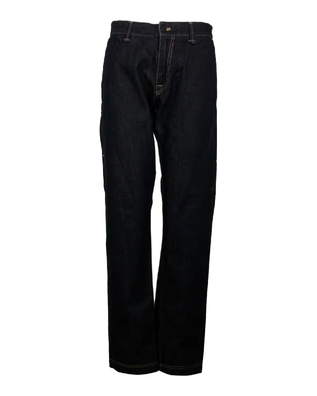 All-Season Outfits Casual Sneakers Fendi Straight-Leg Pants in Blue Cotton
