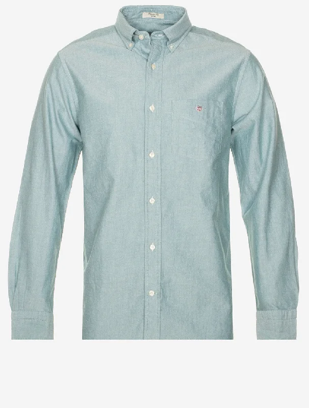Functional Wear Trendy Sweatshirts Regular Classic Oxford Shirt Deep Forest Green