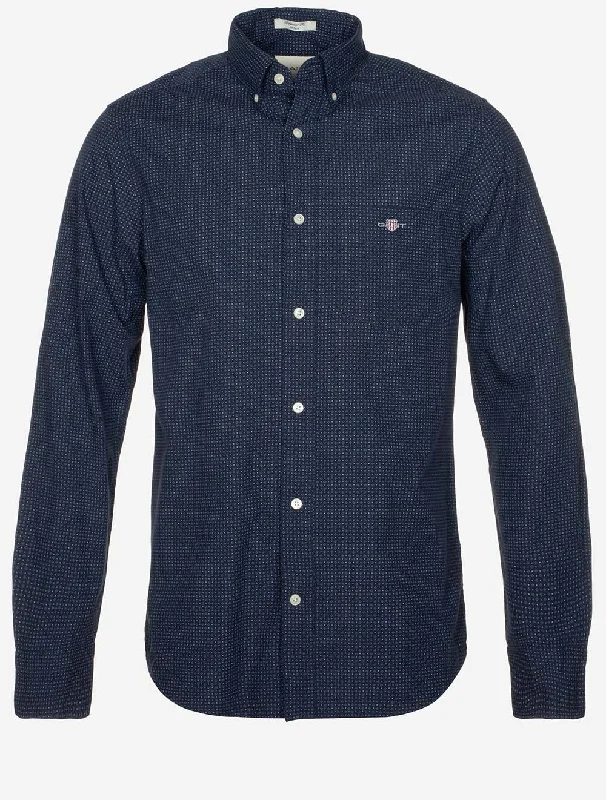 Cozy Sweatshirts Trendy Outerwear Regular Micro Print Shirt Evening Blue