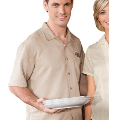 Flexible Wear Everyday Jackets Harriton Mens Bahama Cord Camp Shirt