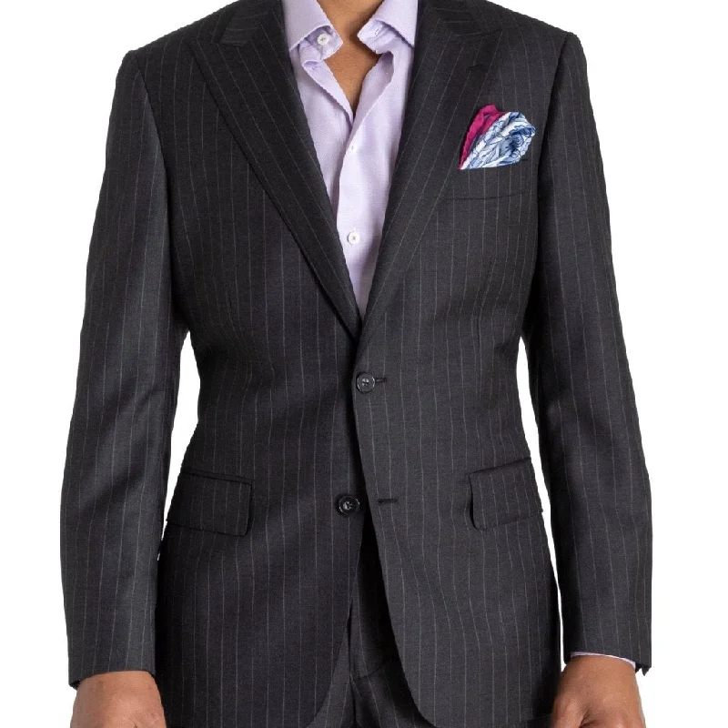 All-Purpose Wear Fashionable T-shirts HENRY SARTORIAL Westminster Peak Lapel Suit CHARCOAL STRIPE (Two Trousers) All-Purpose Wear Fashionable T-shirts HENRY SARTORIAL Westminster Peak Lapel Suit CHARCOAL STRIPE (Two Trousers)