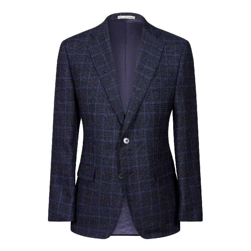 Sport Chic Fashion Hoodies HENRY SARTORIAL x DORMEUIL Dun Full Canvas Check Blazer NAVY/SKY REG Sport Chic Fashion Hoodies HENRY SARTORIAL x DORMEUIL Dun Full Canvas Check Blazer NAVY/SKY REG