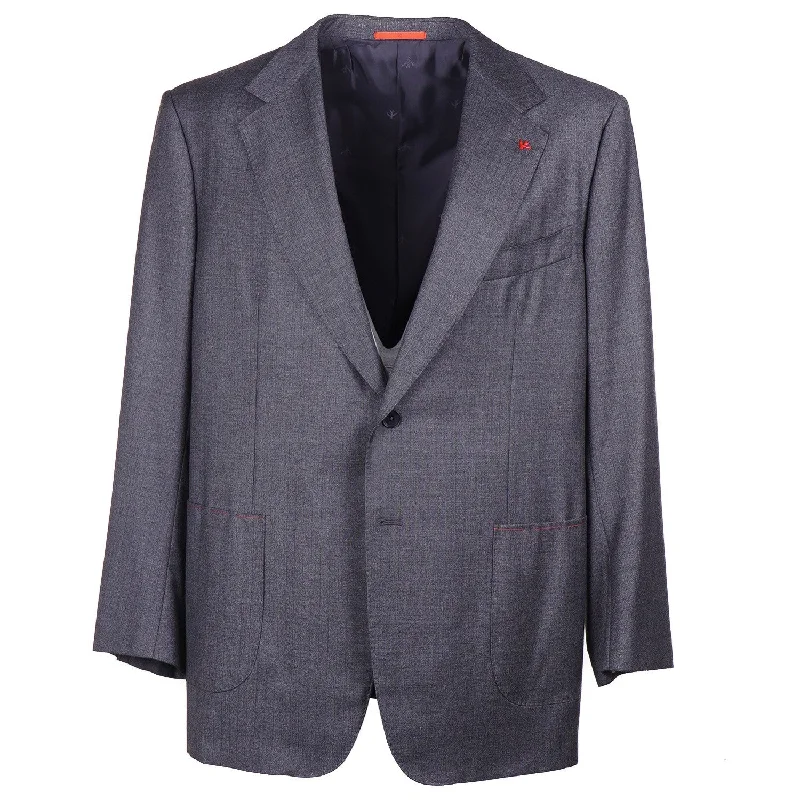 Isaia Classic-Fit Gray Stripe Wool Suit