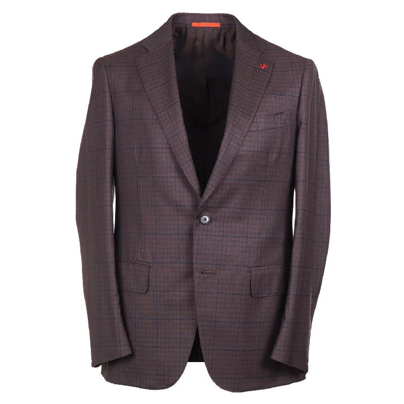 Isaia Layered Check 140s Wool Suit