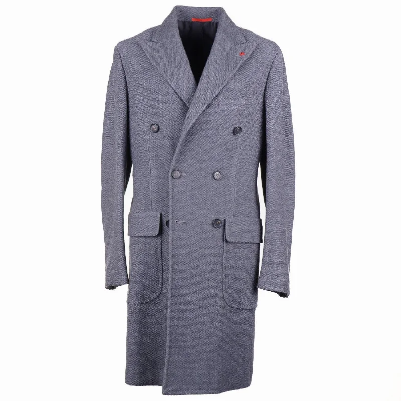 Sporty Essentials Classic Pants Isaia Patterned Wool Overcoat