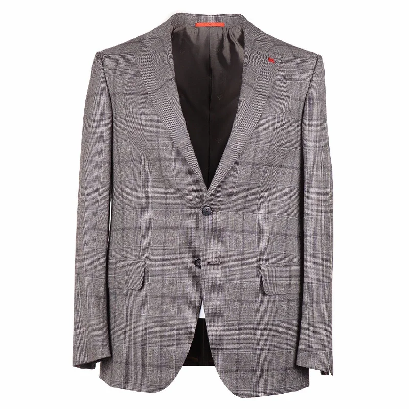 Everyday Jackets Comfortable Bottoms Isaia 'Sanita' Layered Check Wool Suit