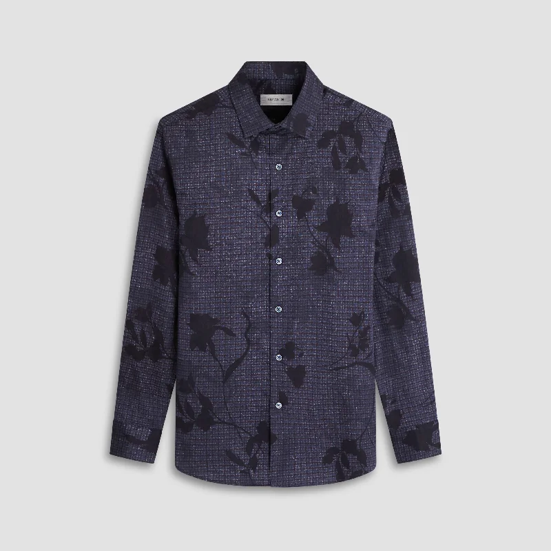Street-Friendly Wear Practical Jackets Julian Checkered Floral Shirt