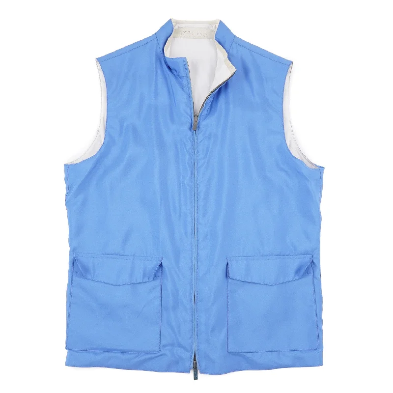 Kiton Lightweight Reversible Silk Vest