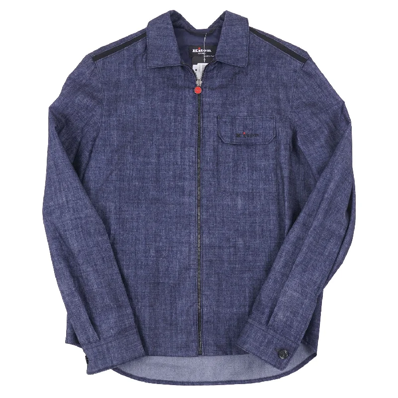 Kiton Techno Wool Shirt Jacket