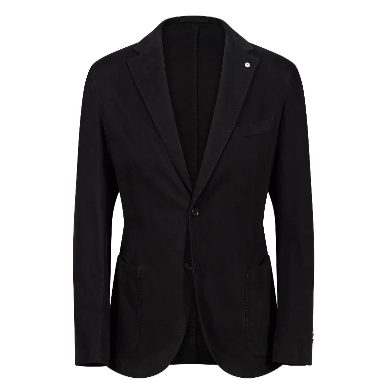 Classic Pieces Practical Jackets L.B.M. 1911 Unstructured Two-Button Jacket BLACK REG Classic Pieces Practical Jackets L.B.M. 1911 Unstructured Two-Button Jacket BLACK REG