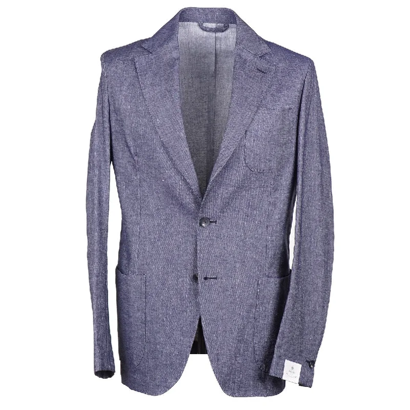 Street Casuals Trendy Footwear Luigi Borrelli Unlined Linen-Cotton Suit