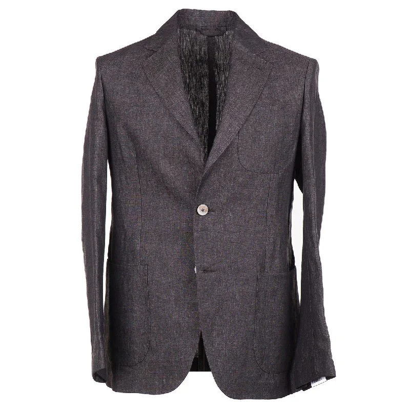 Comfy Suits Cozy Sweaters Luigi Borrelli Unlined Linen Suit
