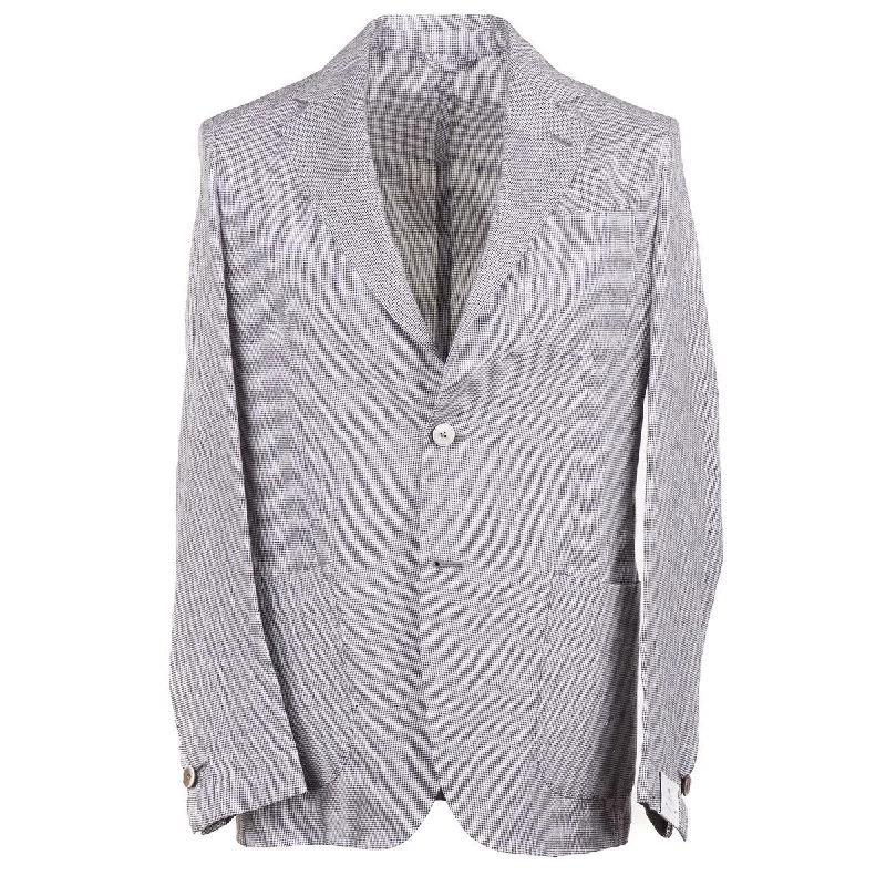 Street Fashion Comfortable Suits Luigi Borrelli Unlined Linen Suit