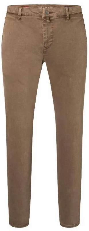 Relaxed Casuals Casual Sneakers Men Drivers Pant In Hazelnut