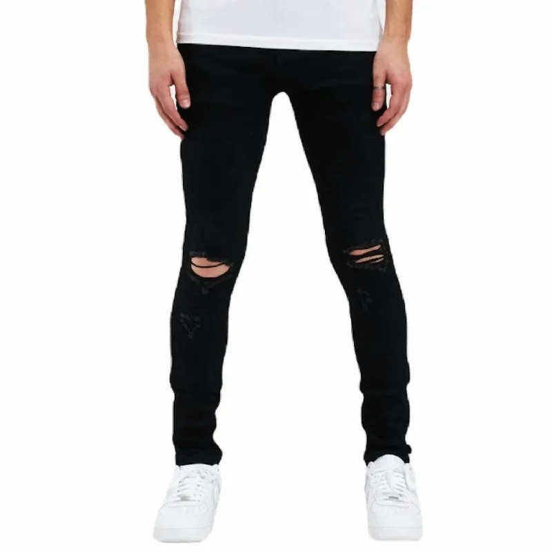 Timeless Apparel Smart Layers Men's Atlantic Denim Jean In Black