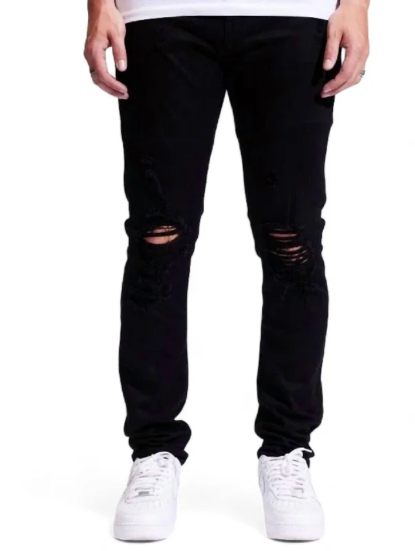 Comfortable Shirts Cozy Pants Men's Atlantic Denim Jeans In Jet Black
