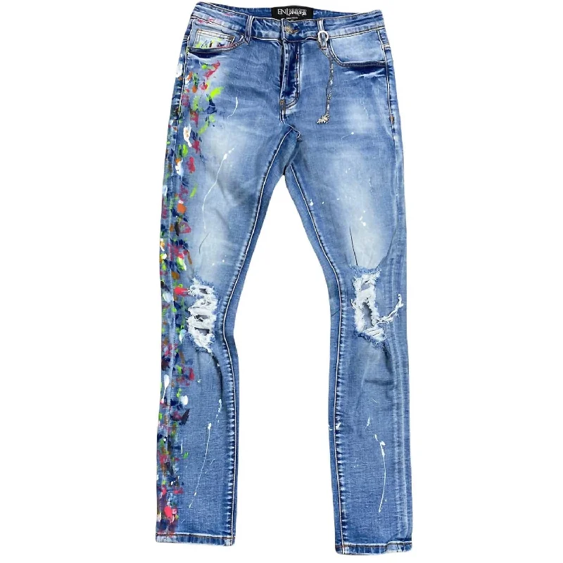 Outdoor Gear Warm Outerwear Men's Clash Denim Jean In Blue