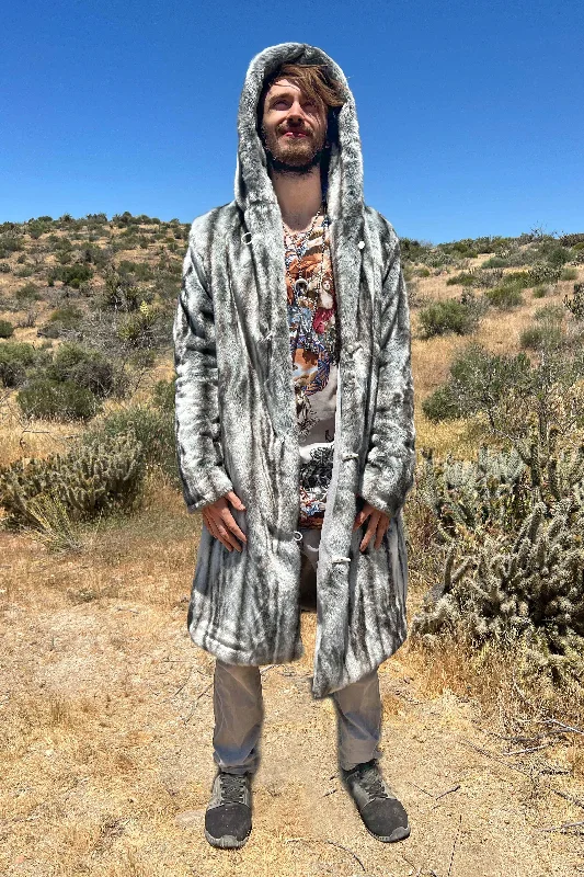 Men's Playa Coat in "Silver Slate" Chinchilla