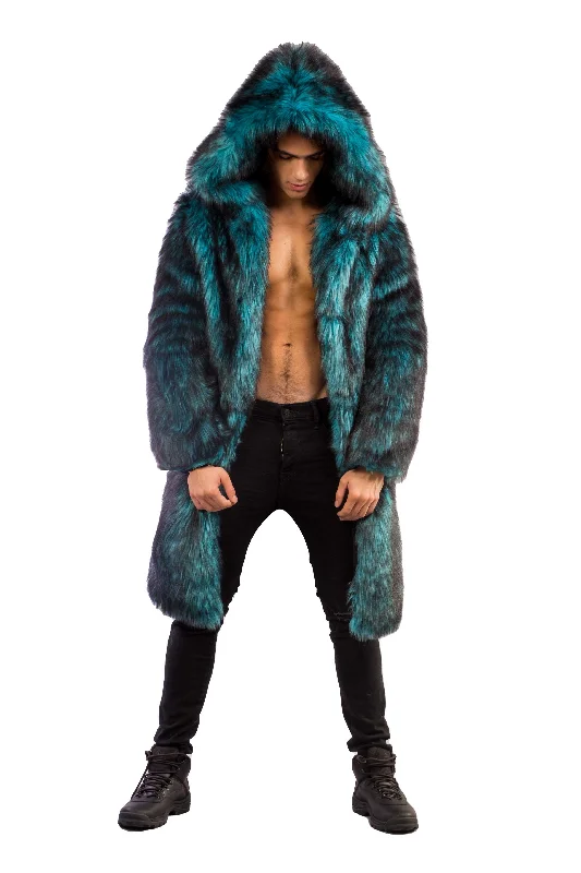 Men's Playa Coat in "Teal Wolf"