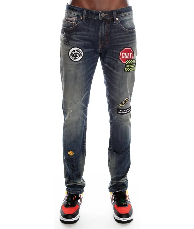 Versatile Knitwear Smart Footwear Men's Rocker Slim Stretch Jean In Sulfur