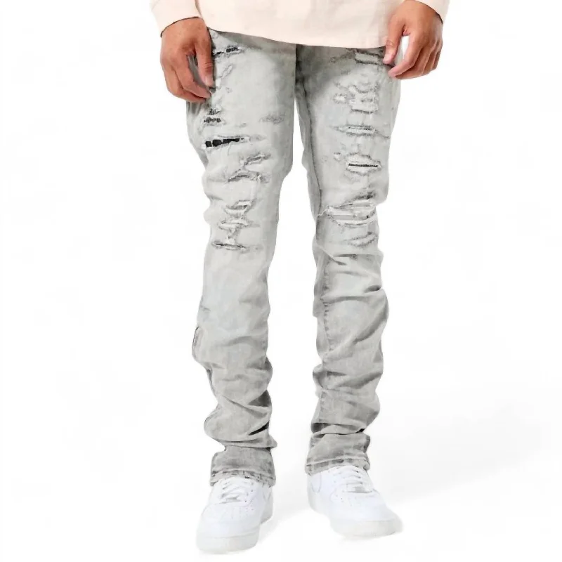 Smart Looks Classic Shirts Men's Ross Pinnacle Denim Jean In Arctic Grey