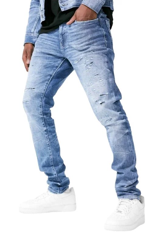 Comfortable Knitwear Classic Hoodies Men's Sean Desperado Denim Jean In True Blue