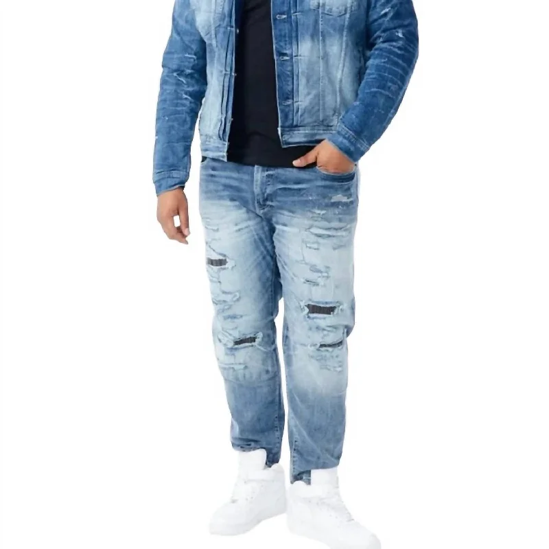 Urban Style Bold Pants Men's Sean Hamilton Denim Jean In Aged Wash