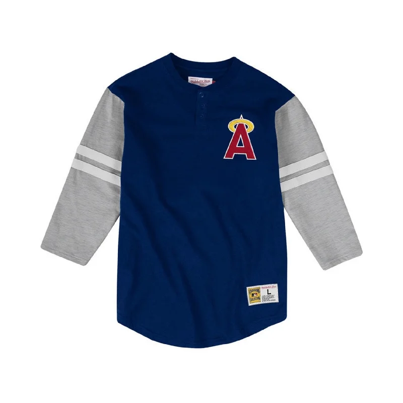 Lightweight T-shirts Stylish Footwear Mitchell & Ness Mens Washington Senators Henley Shirt Lightweight T-shirts Stylish Footwear Mitchell & Ness Mens Washington Senators Henley Shirt