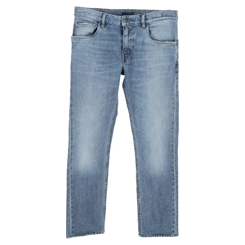 Prada Low-Rise Jeans in Blue Cotton Denim