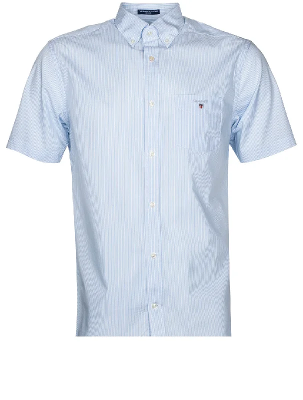 Everyday Denim Fashion Suits Regular Fit Broadcloth Banker Buttondown Shortsleeve Capri Blue Everyday Denim Fashion Suits Regular Fit Broadcloth Banker Buttondown Shortsleeve Capri Blue