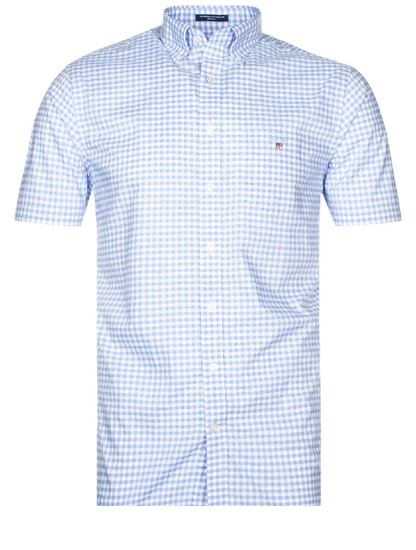 Urban Outfits Relaxed Jeans Regular Broadcloth Gingham Short Sleeve Buttondown Capri Blue Urban Outfits Relaxed Jeans Regular Broadcloth Gingham Short Sleeve Buttondown Capri Blue