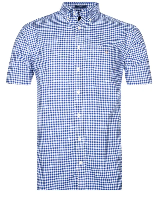 Simple Outfits Sporty Hoodies Regular Broadcloth Gingham Short Sleeve Buttondown College Blue Simple Outfits Sporty Hoodies Regular Broadcloth Gingham Short Sleeve Buttondown College Blue