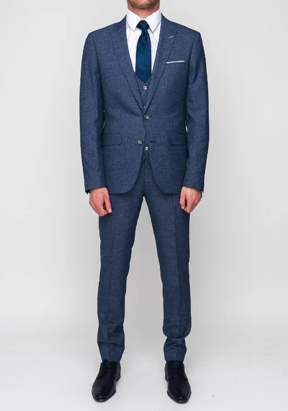 Remus Uomo Lovati X-Slim Three Piece Suit, Blue