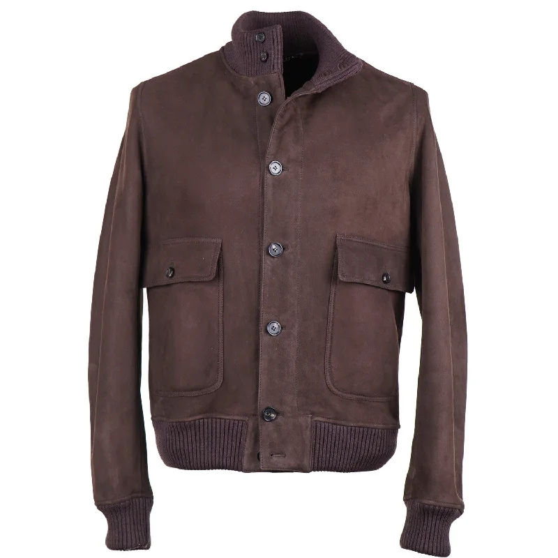 Relaxed Wearables Simple Jackets Rifugio Shearling Leather Bomber Jacket