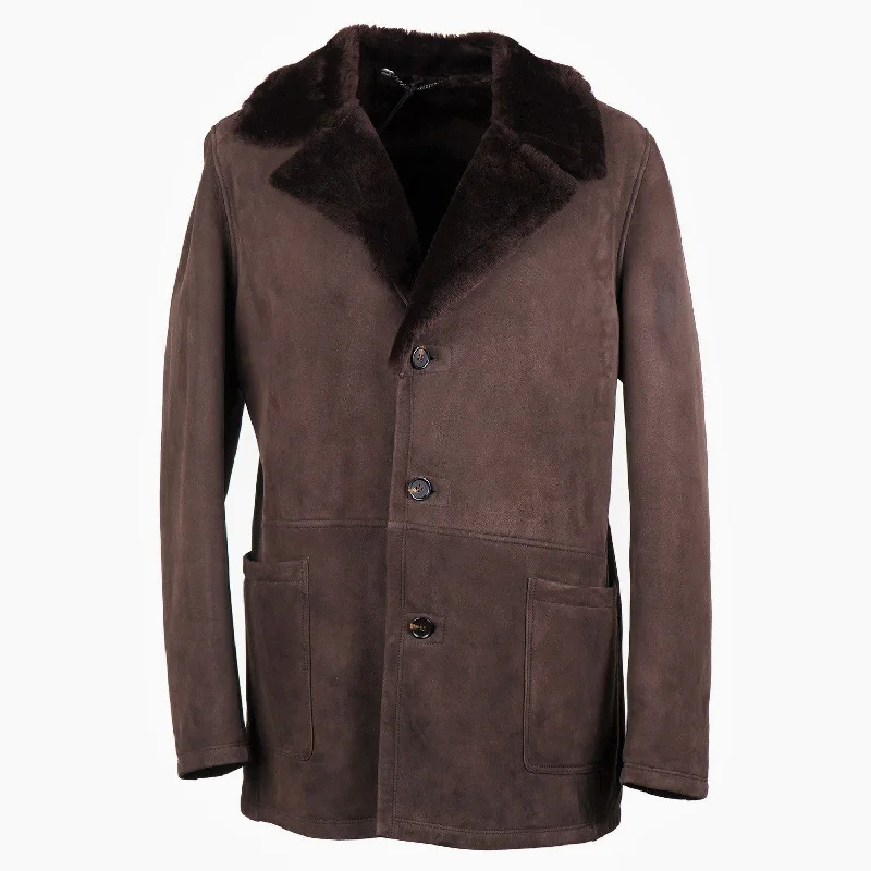 Fashion Comfort Smart Tops Rifugio Shearling Leather Mountain Coat