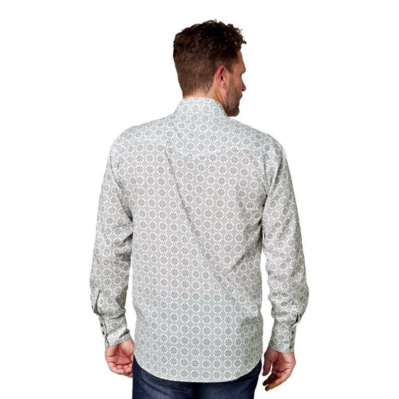 Soft Sweaters Simple Hoodies Roper Western Shirt Mens L/S Allover Snap Gray 03-001-0225-4028 GY Soft Sweaters Simple Hoodies Roper Western Shirt Mens L/S Allover Snap Gray 03-001-0225-4028 GY