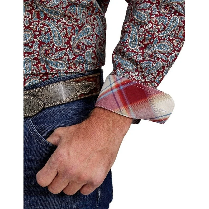 Effortless Comfort Comfortable Shirts Roper Western Shirt Mens L/S Button Multi-Color 03-001-0325-6024 MU Effortless Comfort Comfortable Shirts Roper Western Shirt Mens L/S Button Multi-Color 03-001-0325-6024 MU