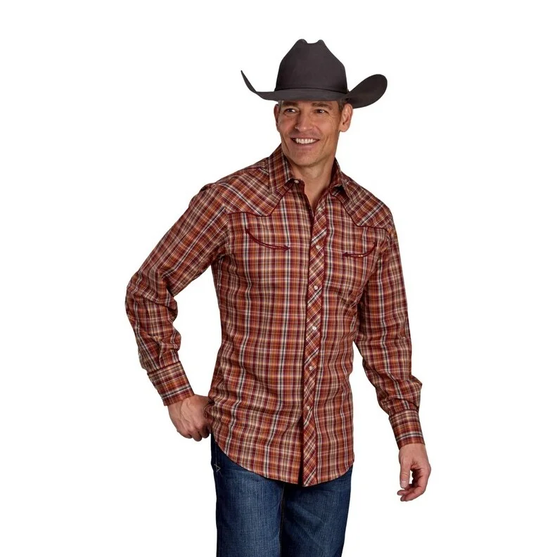 Functional Wear Classic Pieces Roper Western Shirt Mens L/S Plaid Multi-Color 01-001-0016-6090 MU Functional Wear Classic Pieces Roper Western Shirt Mens L/S Plaid Multi-Color 01-001-0016-6090 MU