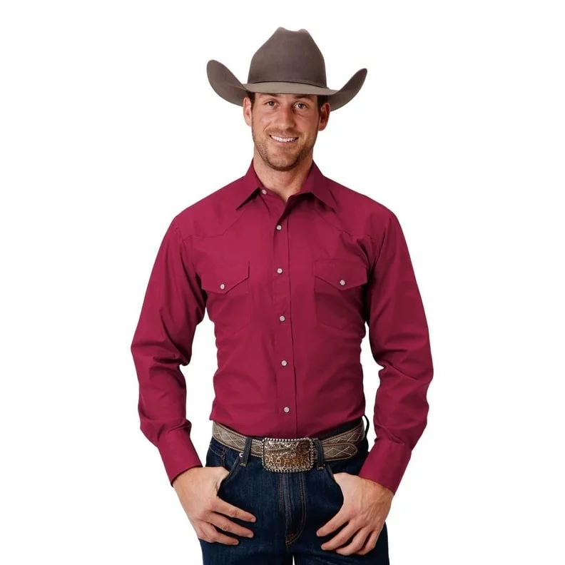Lightweight Apparel Premium Pants Roper Western Shirt Mens L/S Pockets Snap Red 01-001-0025-0660 RE Lightweight Apparel Premium Pants Roper Western Shirt Mens L/S Pockets Snap Red 01-001-0025-0660 RE