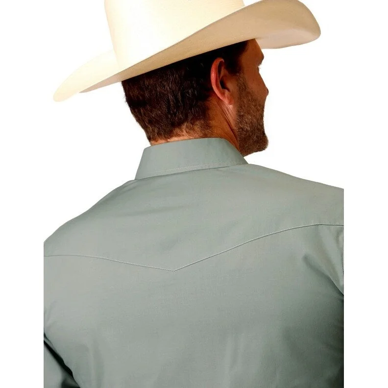 Practical Looks Warm Outerwear Roper Western Shirt Mens Long Sleeve Solid Snap 01-001-0025-0253 GR