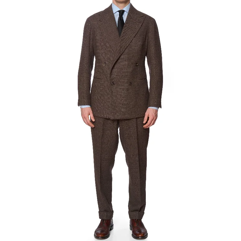 Practical Looks Relaxed Footwear SARTORIA CHIAIA Bespoke Handmade Brown Loro Piana Cashmere Suit EU 54 NEW US 44 Practical Looks Relaxed Footwear SARTORIA CHIAIA Bespoke Handmade Brown Loro Piana Cashmere Suit EU 54 NEW US 44